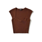 Women T-Shirt Knitwear Top Women's Summer Short-Sleeved T-shirt