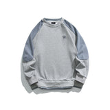Unisex Hoodie Japanese University Style Loose Crew Neck Pullover Sweatshirt Men and Women Couple