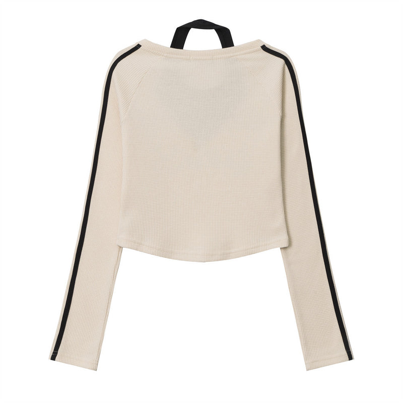 Women Long Sleeve T-Shirt Long Sleeve T-shirt Girls' Autumn Letter Printed Sports Top