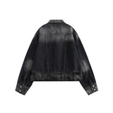 Unisex Jacket Autumn Gradient Denim Coat Women's Clothing