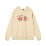 Men Hoodie Fall/Winter Hoodie Rivet Letter Printed Loose Long Sleeves Leisure Pullover Hoodie