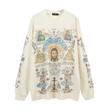 Men Long Sleeve Shirt Vintage Vintage Long Sleeve Bottoming T-shirt for Men and Women