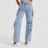 Women Cargo Pants Jeans Women's Autumn Loose Trousers