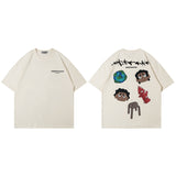 Men T Shirt Printed round Neck Short Sleeve T-shirt Baby Boy and Girl Summer Loose