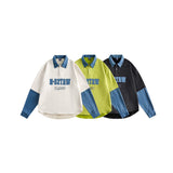 Unisex Hoodie Fashion Brand Patchwork Pullover Men and Women Couple