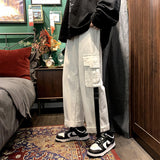 Men Sweatpants Workwear Casual Pants Men Spring and Autumn All-Match Straight-Leg Pants
