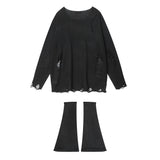 Women Sweater Distressed Knitwear High Street Letters Loose Autumn