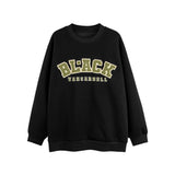 Men Hoodie Patch Embroidered Pullover Sweatshirt