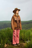 Unisex Jacket Autumn Three-Color Stitching Pu Coat Women's Clothing