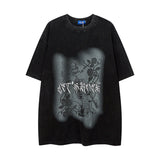 Men T Shirt Men's Dark Short-Sleeved T-shirt Spring and Summer New