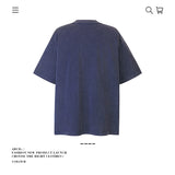 American vintage street T-shirt pure cotton men's and women's summer loose