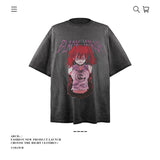 American vintage street T-shirt pure cotton men's and women's summer loose