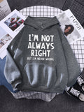 Women's Hoodie Cool Interesting Letters Printed Tops