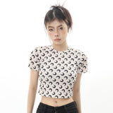 Women T-shirt Short-Sleeved T-shirt Women's Summer Casual round Neck