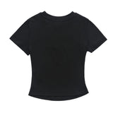 Women T-shirt Printed Short-Sleeved T-shirt for Girls Summer O-neck Short