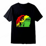 Rap Singer Bob Marley T-shirt Men's Fashion Cotton T-shirt