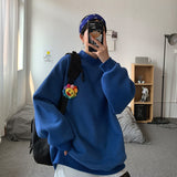 Men Hoodie Sweater Men Winter Hong Kong Style Loose Clothes Autumn and Winter