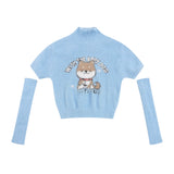 Women Sweater Shiba Dog Oversleeve Sweaters Women's Clothing Wool Autumn Leisure Sweater