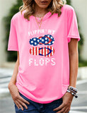 Women's Independence Day T Shirt Printed Short-Sleeved T-shirt
