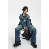 Unisex Jeans Retro Men's and Women's Loose Straight