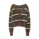 Women Sweater Knitted Cardigan Women's Autumn Short Long-Sleeved Sweater