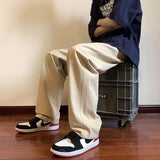 Men Sweatpants Draping Pants Men's Summer Straight Casual Pants Design Sense