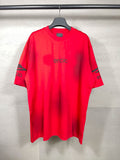 Men T-shirts Summer Paris LOGO Skiing Short Sleeve T-Shirt Loose Casual