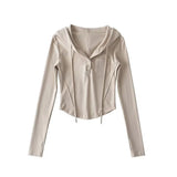 Women's T-Shirt Autumn T-shirt Top Women's Short Stitching Bottoming Shirt
