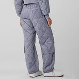 Women Cargo Pants Women's Autumn and Winter Pocket Zipper Stitching