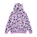 Men Hoodie Hip Hop Camouflage Hoodie Coat