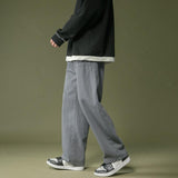 Men Sweatpants Men's Spring and Autumn Straight Loose Cargo Pants Korean Style