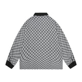 Men Long Sleeved T Shirt Contrast Color Long Sleeves Shirt Spring and Autumn High Street Loose Turn Button Shirt