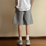Men Sweatpants Waffle Shorts for Men Summer Straight Loose