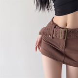 Women Skirt Denim Skirt Women's Bag Hip Shorts Summer Loose