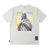 Men T Shirt Dark High Street T-shirt Men and Women Couple Loose Short Sleeve