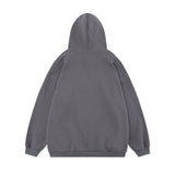 Men Hoodie Fuzzy Figure Oil Painting Printed Hoodie