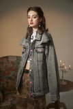 Unisex Jacket Fall Vintage Denim Jacket Women's Clothing