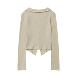 Women Long Sleeve T-Shirt Long Sleeve T-shirt Women's Casual Shoulder V-neck Short Top