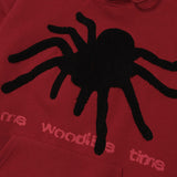 Men Hoodie Spider Web Printed Sweater Men's Loose Pullover Hoodie Autumn and Winter