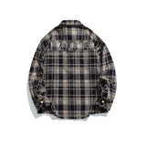 Unisex Jacket Autumn Distressed Frayed Patch Shirt Women's Clothing