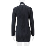 Work Dresses Temperament Ribbon Long Sleeve Hip Wrap Skirt
