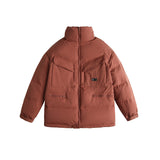 Unisex Sweater Winter Solid Color without Hat down Jacket