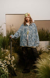 Unisex Jacket Autumn Jacquard Denim Coat Women's Clothing