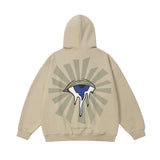 Men Hoodie Loose Casual Hooded Zipper Coat Autumn and Winter