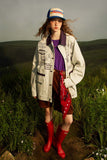 Unisex Jacket Autumn Vintage Color Matching Jacket Women's Clothing