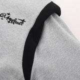 Men Hoodie Loose Sweater Men's Autumn and Winter Letter Embroidery Daily Leisure