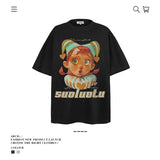 American vintage street T-shirt men's loose top