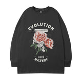 Men Long Sleeve Shirt Autumn and Winter round Neck Long Sleeve T-shirt Men and Women Loose All-Match