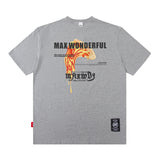 Men T Shirt Short Sleeve T-shirt Men and Women High Street Loose Couple