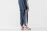 Unisex Pants Fall Color Contrast Patchwork Casual Pants